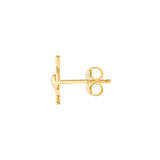 14K Gold Flamingo Stud Earrings