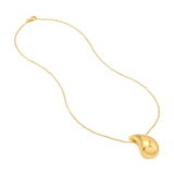 14K Gold Tear Drop Pendant Necklace