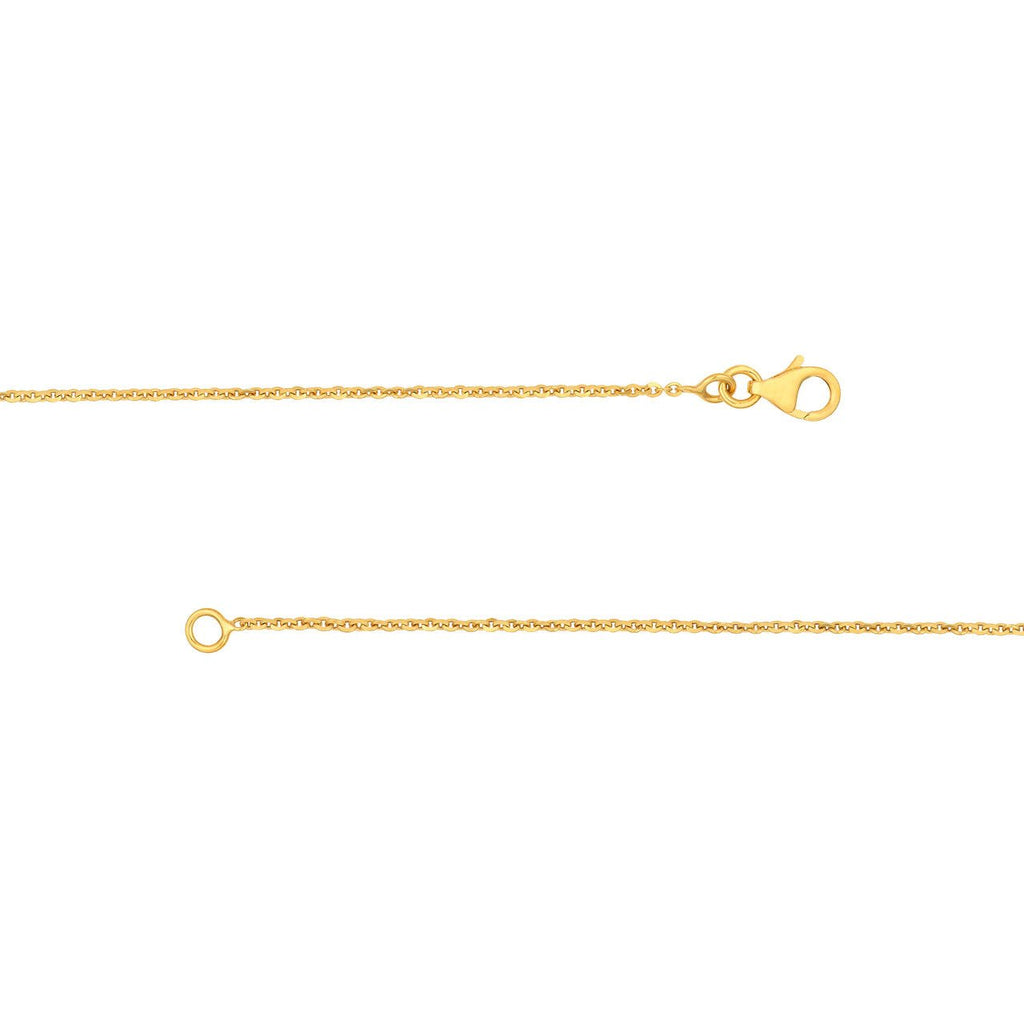 14K Gold Tear Drop Pendant Necklace