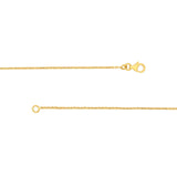 14K Gold Tear Drop Pendant Necklace