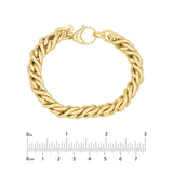 14K Gold Twisted Cable Chain Bracelet