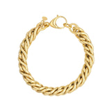 14K Gold Twisted Cable Chain Bracelet