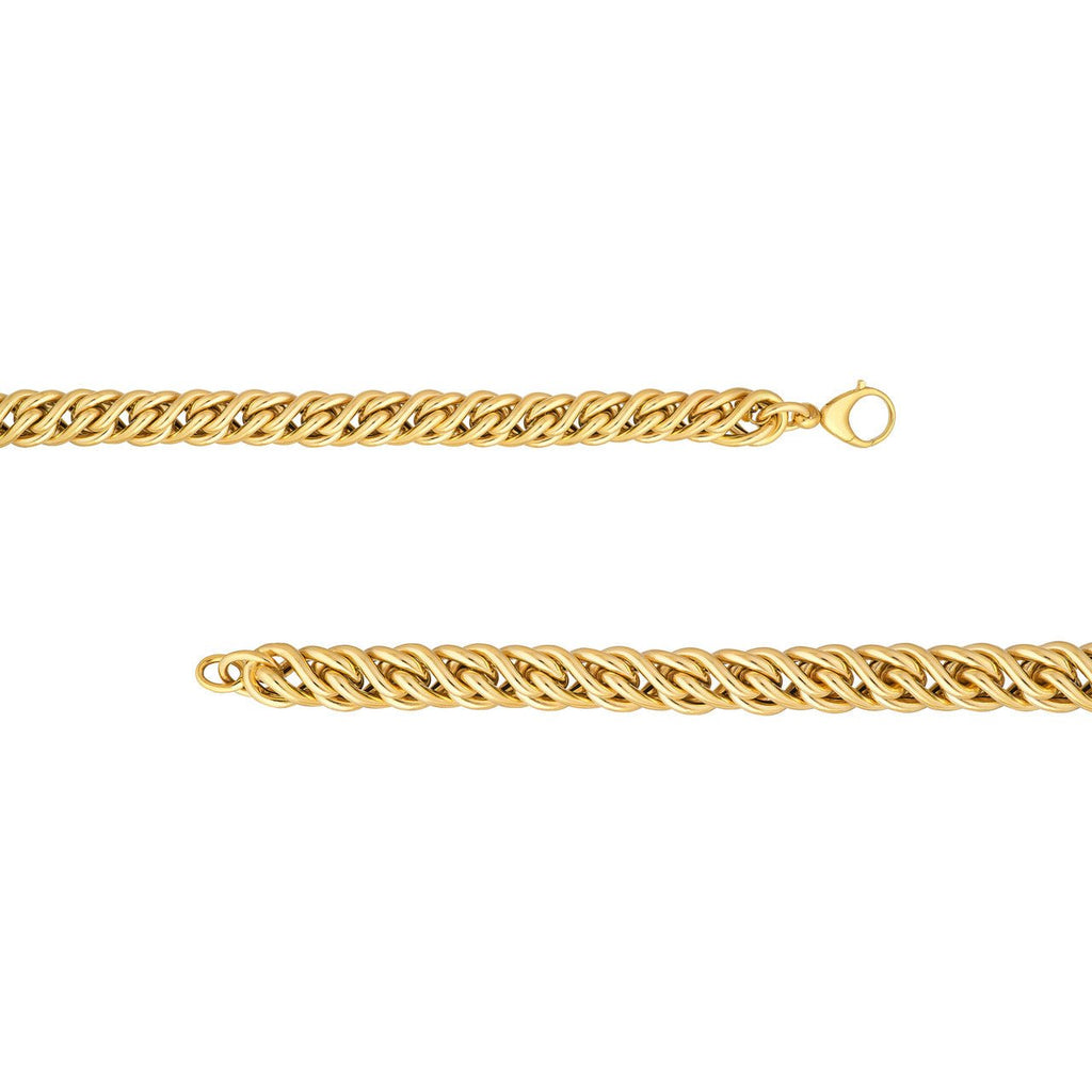 14K Gold Twisted Cable Chain Bracelet