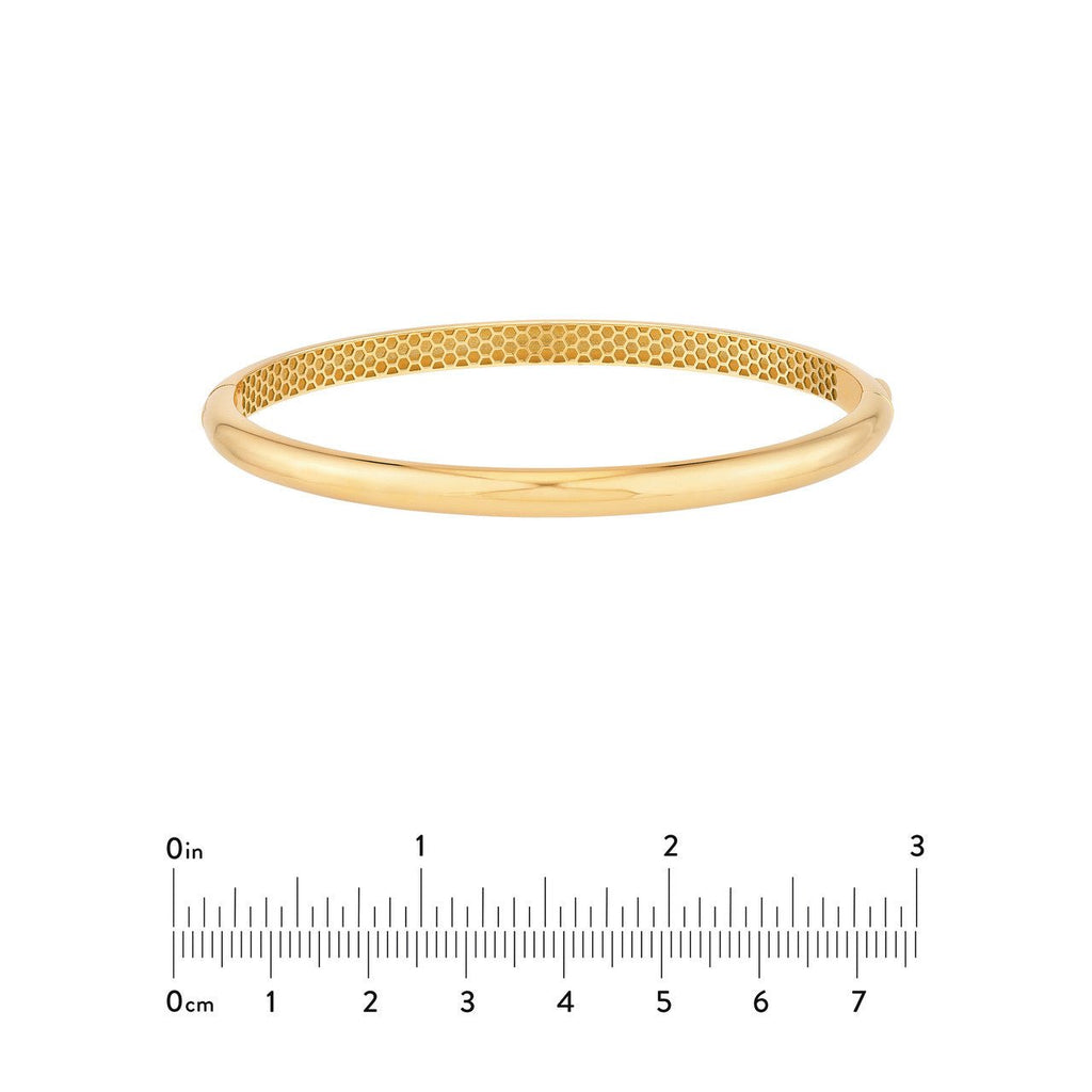 14K Gold Classic Dome Bangle