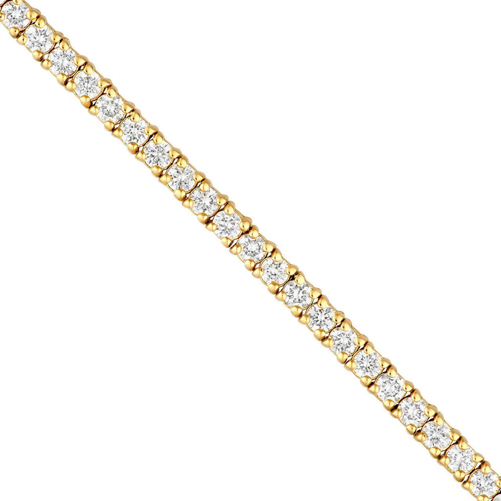14K Gold 2MM Diamond Tennis Necklace