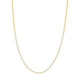 14K Gold 2.00 Carat Graduated Diamond Tennis Necklace