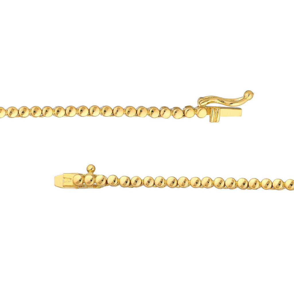 14K Gold 3.00 Carat Graduated Diamond Tennis Necklace