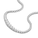 14K Gold 3.00 Carat Graduated Diamond Tennis Necklace