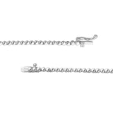 14K Gold 3.00 Carat Graduated Diamond Tennis Necklace