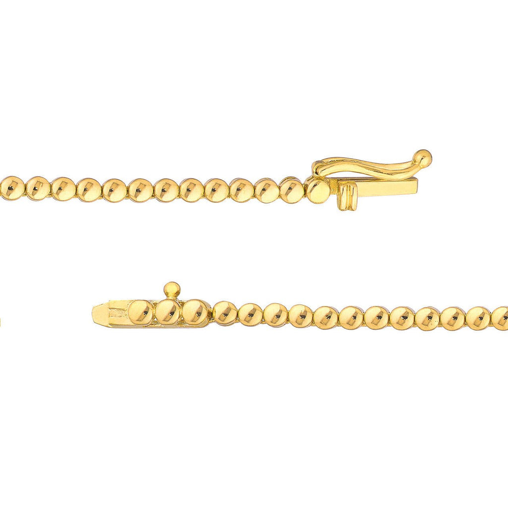 14K Gold 5.00 Carat Graduated Diamond Tennis Necklace