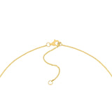 14K Two-Tone Gold Diamond Pavé Heart Pendant Necklace