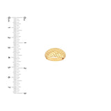14K Gold Two Way Dome Band