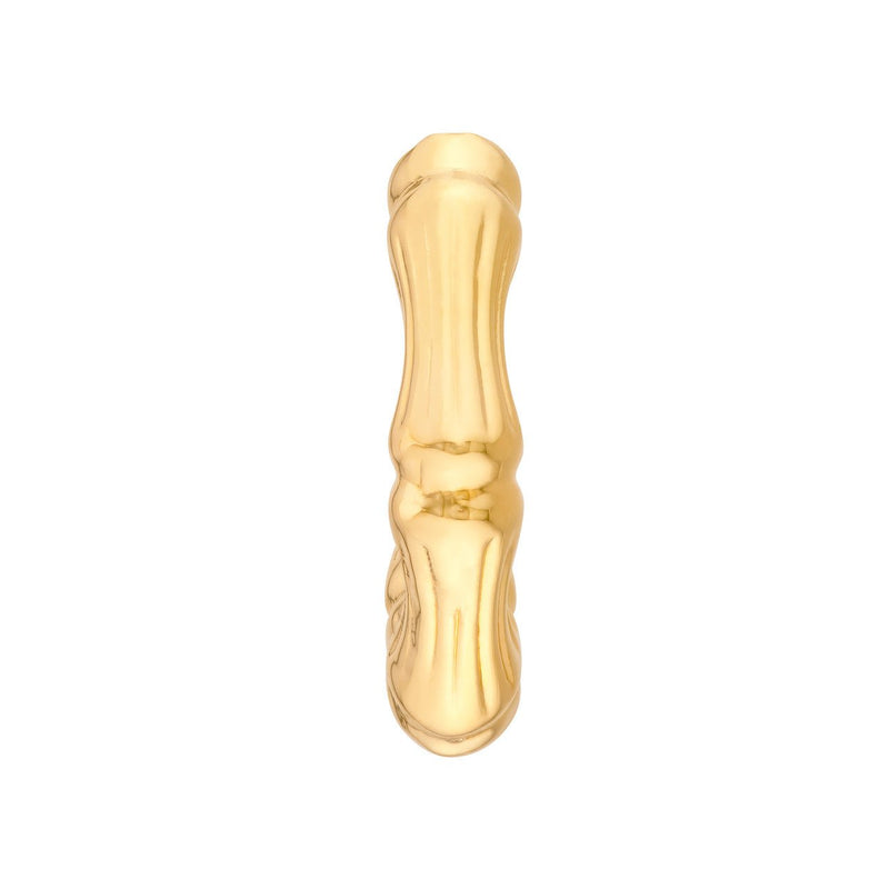 14K Gold Bamboo Hoop Earrings