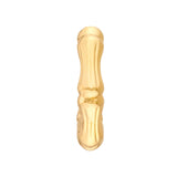 14K Gold Bamboo Hoop Earrings