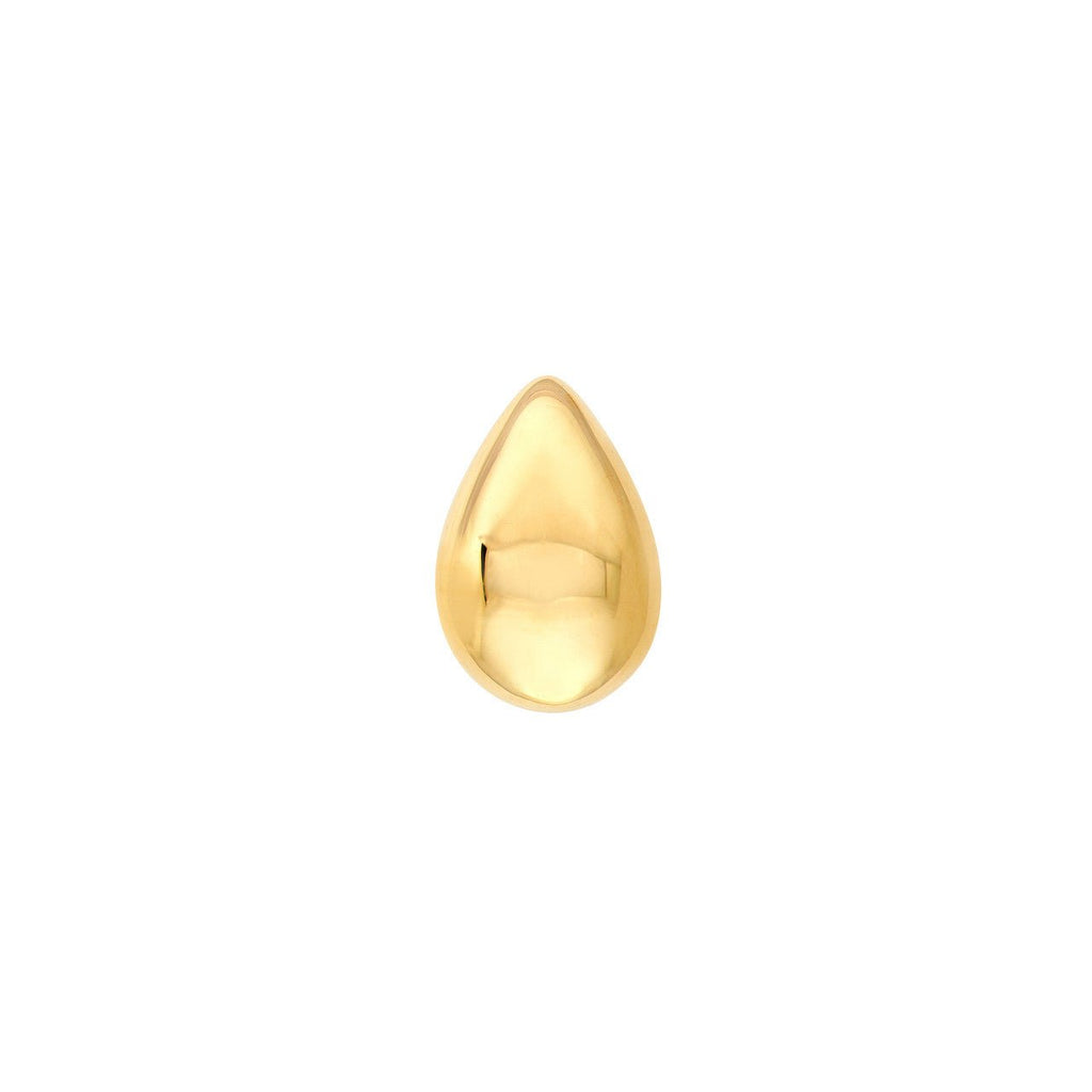 14K Gold Pear Drop Stud Earrings