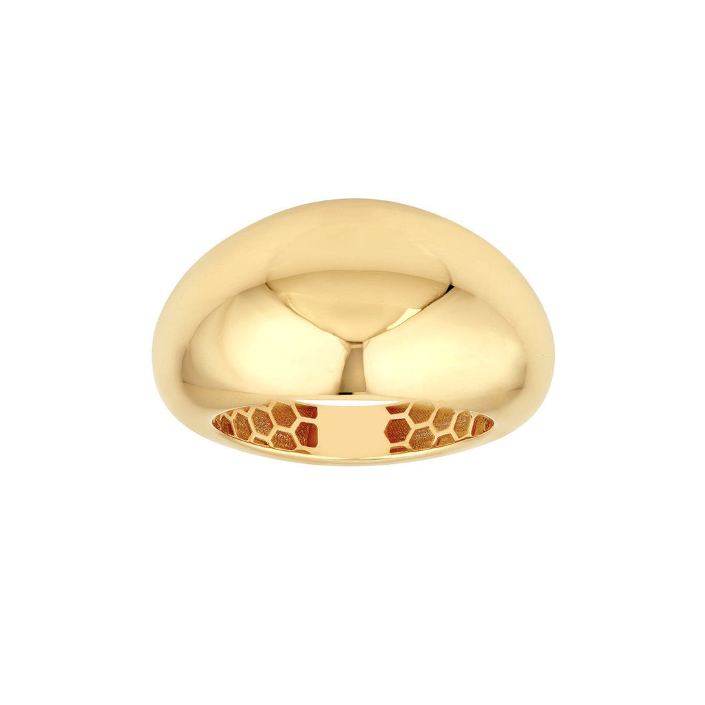 14K Gold Graduating Dome Band