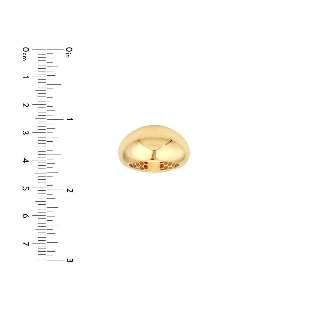 14K Gold Graduating Dome Band