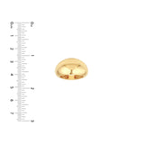 14K Gold Graduating Dome Band