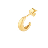 14K Gold Polished Open Hoop Earrings