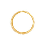 14K Gold Wide Ribbed Band