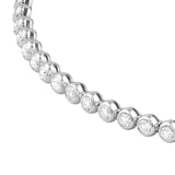 14K Gold 2.20 Carat Natural Bezel Set Diamond Tennis Bracelet