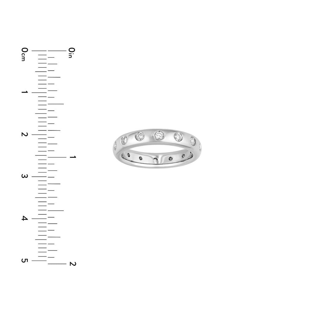 14K Gold Straight Diamond Eternity Band