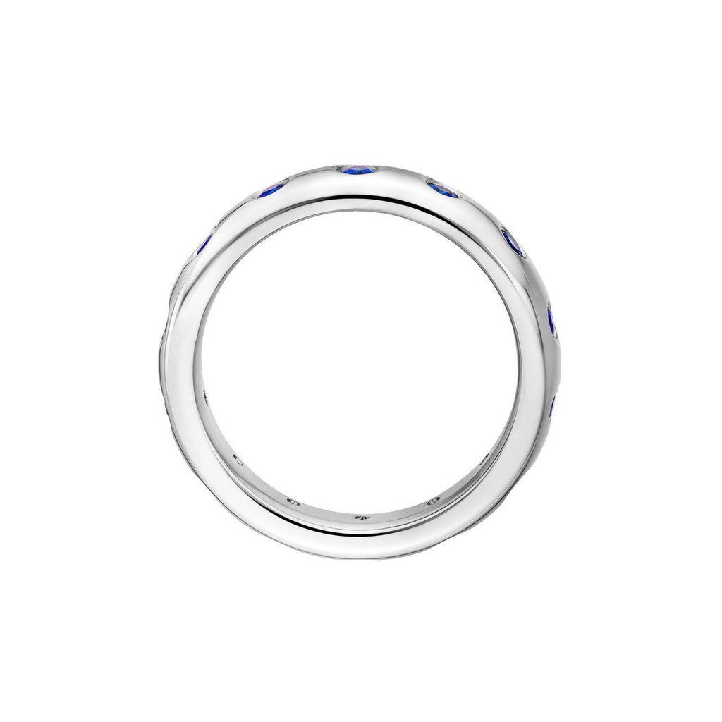 14K Gold Straight Sapphire Eternity Band