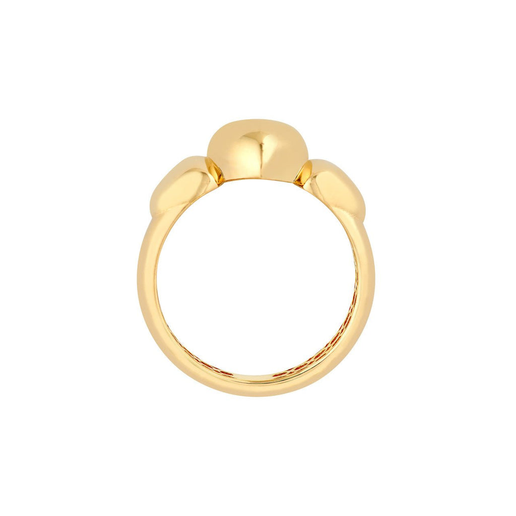 14K Gold Triple Hearts Band