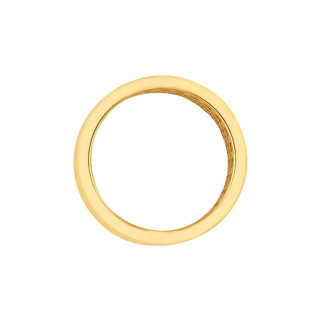 14K Gold Flat Gold Band