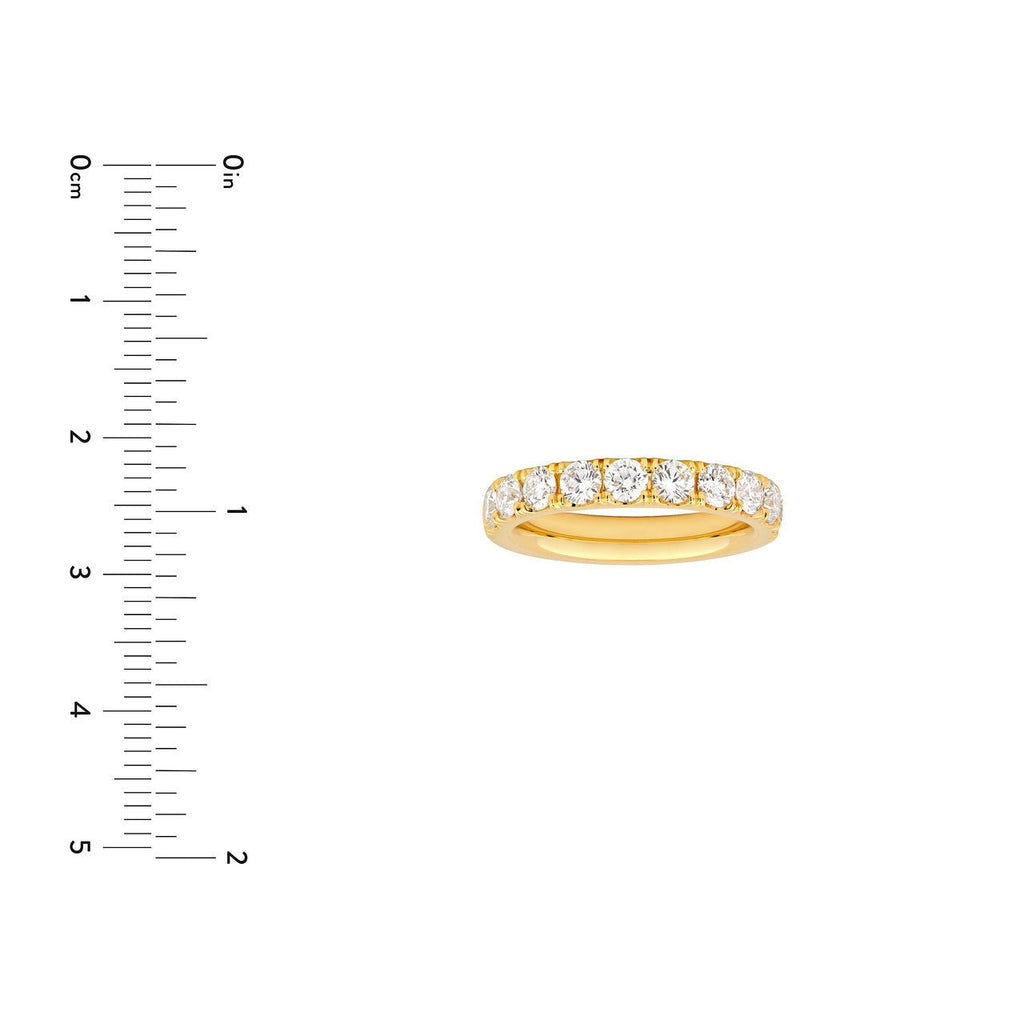 14K Gold Halfway Eternity Diamond Band