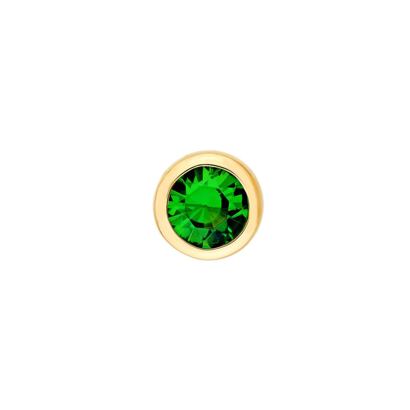 14K Gold 3MM Tsavorite Stud Earrings