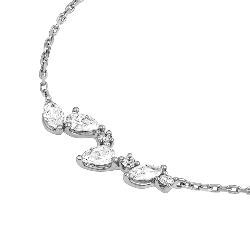 14K Gold Mini Diamond Blossom Pendant Necklace