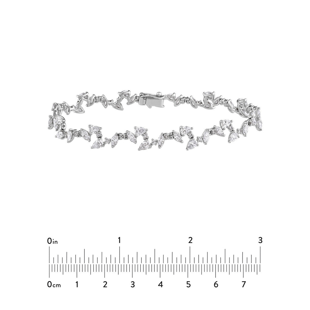14K Gold Diamond Blossom Bracelet
