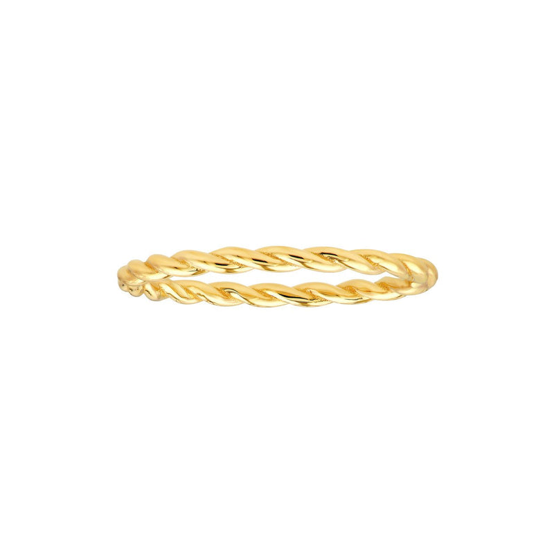 14K Gold Twisted Rope Band