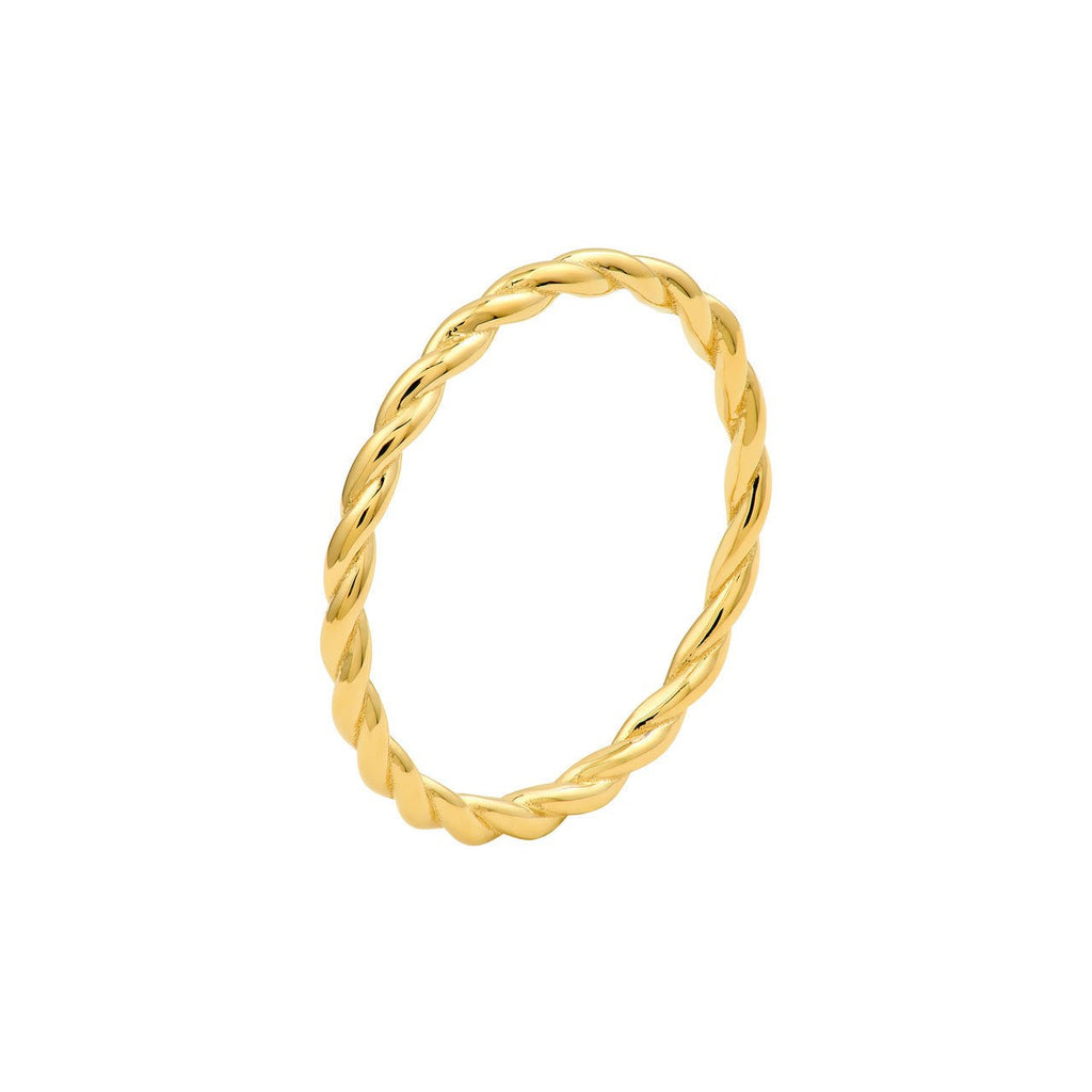 14K Gold Twisted Rope Band