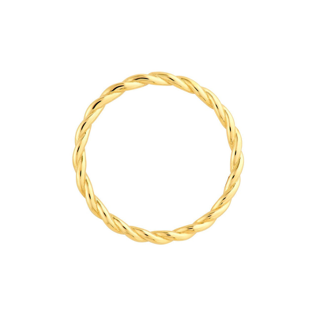 14K Gold Twisted Rope Band
