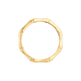 14K Gold Dainty Bamboo Band