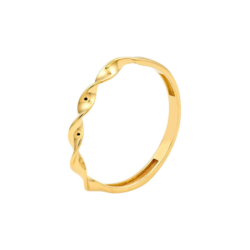 14K Gold Twisted Band