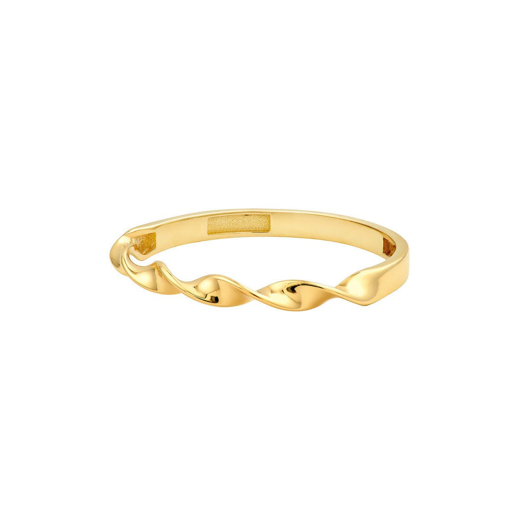 14K Gold Twisted Band