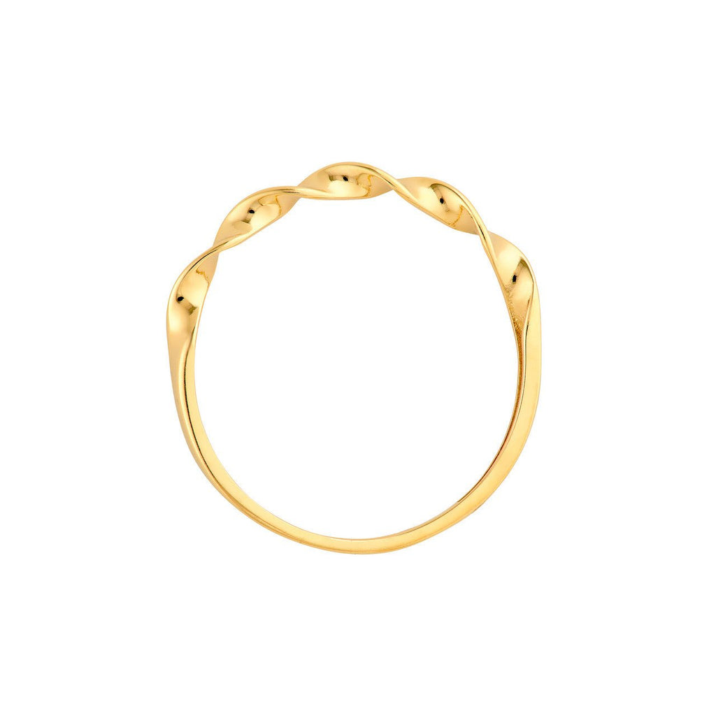 14K Gold Twisted Band