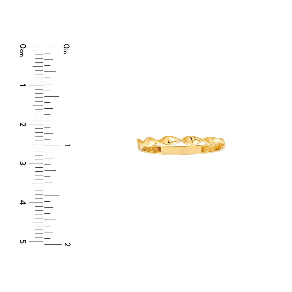 14K Gold Twisted Band