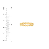 14K Gold Hexagonal Fashion Band