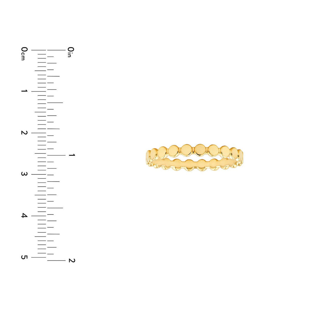 14K Gold Oval Fashion Band