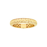 14K Gold Textured Snake Band