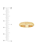 14K Gold Woven Scale Band