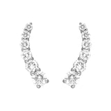 14K Gold Graduated Diamond Stud Earrings