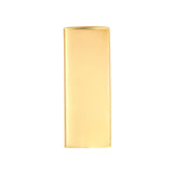 14K Gold Curved Bar Stud Earrings