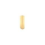 14K Gold Beveled J Hoop Earrings