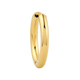 14K Gold 3x15MM Hoop Earrings