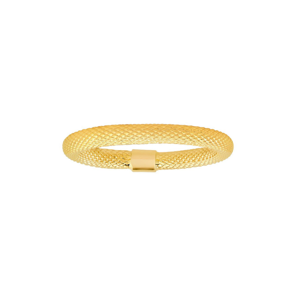 14K Gold Textured Diamond Cut Ring
